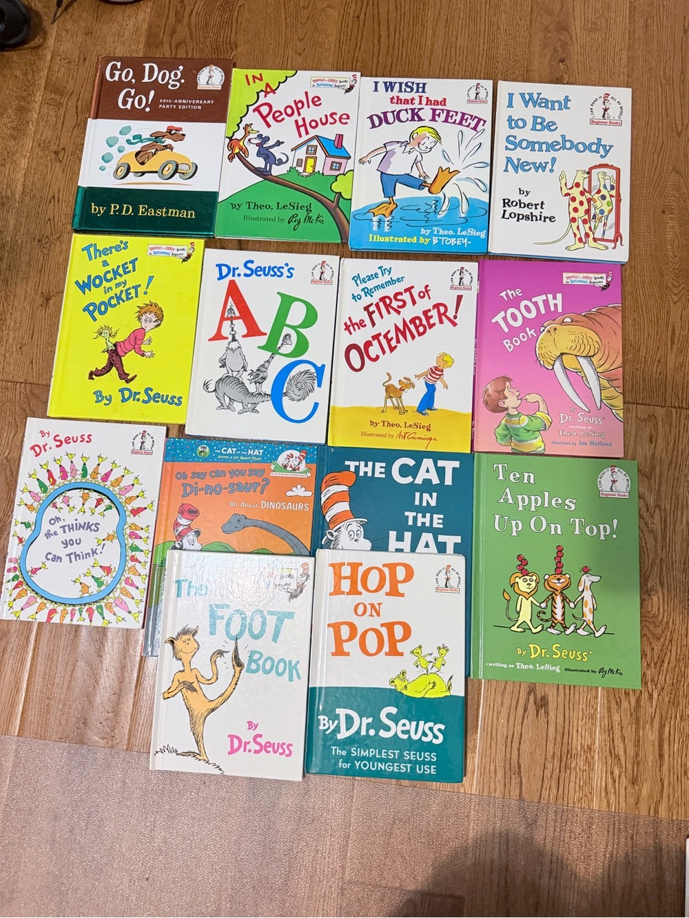 Lot of Dr Seuss kids books EUC go dog god cat in the hat the foot book abc